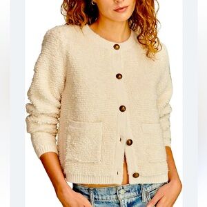 NWOT Lucky Brand Women's Sweater Lady Jacket